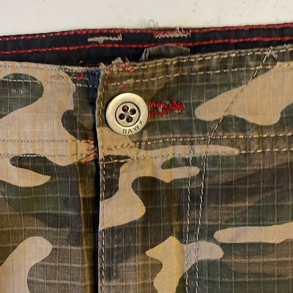 Tony Hawk shorts Men’s camo camouflage cargo rip stop fabric size 33 Inseam 11” - Picture 5 of 9